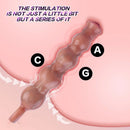 10.5in Big Vibrating Silicone Soft Pulling Beads G Spot Horse Dildo With 3 Motors