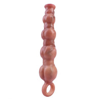 10.5in Big Vibrating Silicone Soft Pulling Beads G Spot Horse Dildo With 3 Motors