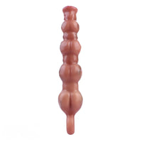 10.5in Big Vibrating Silicone Soft Pulling Beads G Spot Horse Dildo With 3 Motors