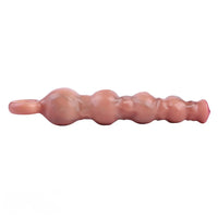 10.5in Big Vibrating Silicone Soft Pulling Beads G Spot Horse Dildo With 3 Motors