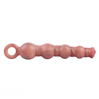 10.5in Big Vibrating Silicone Soft Pulling Beads G Spot Horse Dildo With 3 Motors