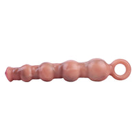 10.5in Big Vibrating Silicone Soft Pulling Beads G Spot Horse Dildo With 3 Motors