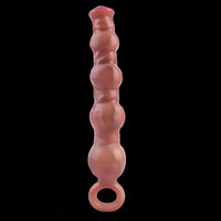 10.5in Big Vibrating Silicone Soft Pulling Beads G Spot Horse Dildo With 3 Motors