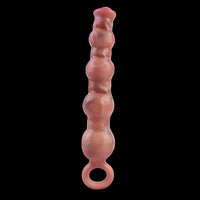 10.5in Big Vibrating Silicone Soft Pulling Beads G Spot Horse Dildo With 3 Motors