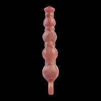 10.5in Big Vibrating Silicone Soft Pulling Beads G Spot Horse Dildo With 3 Motors