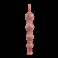 10.5in Big Vibrating Silicone Soft Pulling Beads G Spot Horse Dildo With 3 Motors