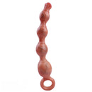 10.5in Big Vibrating Silicone Soft Pulling Beads G Spot Odd Dildo With 3 Motors