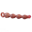 10.5in Big Vibrating Silicone Soft Pulling Beads G Spot Odd Dildo With 3 Motors