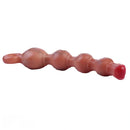 10.5in Big Vibrating Silicone Soft Pulling Beads G Spot Odd Dildo With 3 Motors
