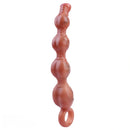 10.5in Big Vibrating Silicone Soft Pulling Beads G Spot Odd Dildo With 3 Motors