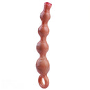 10.5in Big Vibrating Silicone Soft Pulling Beads G Spot Odd Dildo With 3 Motors