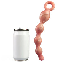 10.5in Big Vibrating Silicone Soft Pulling Beads G Spot Odd Dildo With 3 Motors