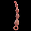10.5in Big Vibrating Silicone Soft Pulling Beads G Spot Odd Dildo With 3 Motors