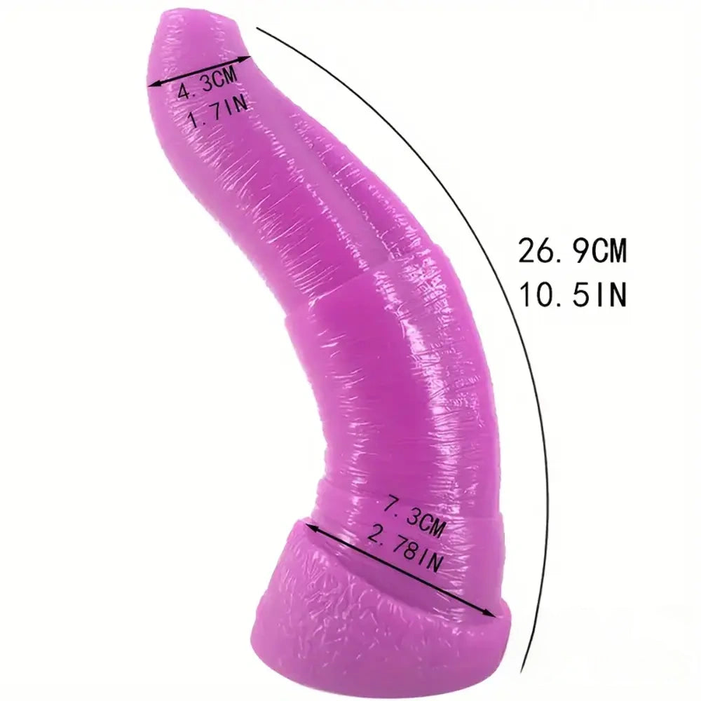 10.5in Real Cock Big Elephant Trunk Thick Penis Dildo Anal Expander