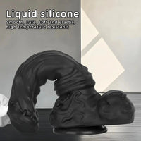 10.62in 13.18in New Black Horse Dildo Soft Thick Silicone Dildo For Women
