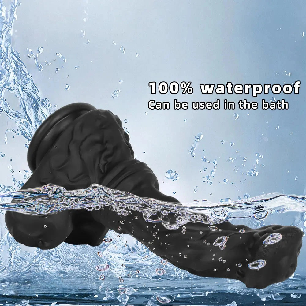 10.62in 13.18in New Black Horse Dildo Soft Thick Silicone Dildo For Women