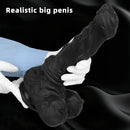 10.62in 13.18in New Black Horse Dildo Soft Thick Silicone Dildo For Women
