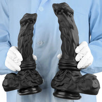 10.62in 13.18in New Black Horse Dildo Soft Thick Silicone Dildo For Women