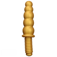 10.62in 14.56in Gold Silicone Anal Plug Dildo With Handle For Love