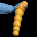 10.62in 14.56in Gold Silicone Anal Plug Dildo With Handle For Love