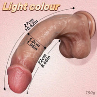 10.62in Dual Density Silicone Strap on Real Dildo For Same-Sex Relationship