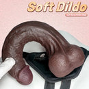 10.62in Dual Density Silicone Strap on Real Dildo For Same-Sex Relationship