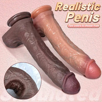 10.62in Dual Density Silicone Strap on Real Dildo For Same-Sex Relationship