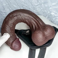 10.62in Dual Density Silicone Strap on Real Dildo For Same-Sex Relationship