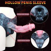 10.62in Large Monster Hollow Dildo Harness Pants Strap on Cock