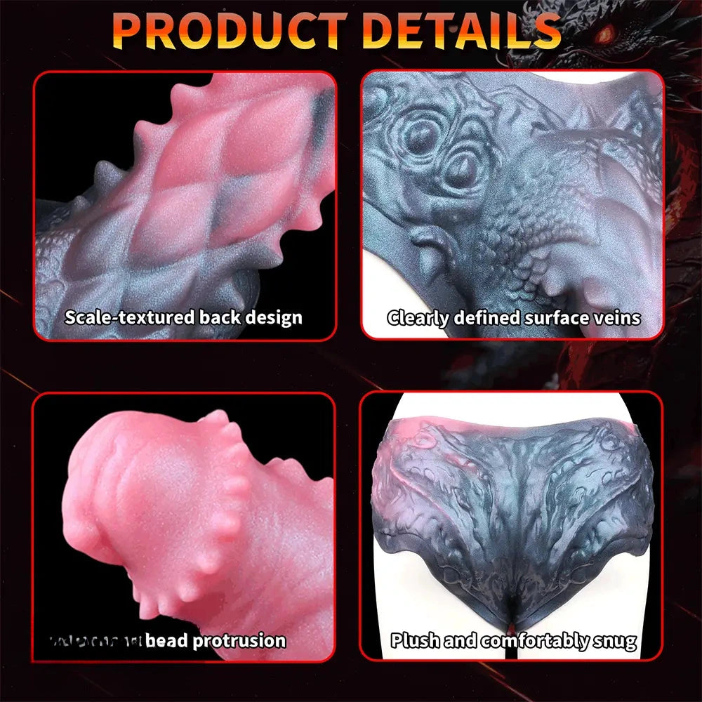 10.62in Large Monster Hollow Dildo Harness Pants Strap on Cock