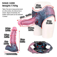 10.62in Large Monster Hollow Dildo Harness Pants Strap on Cock