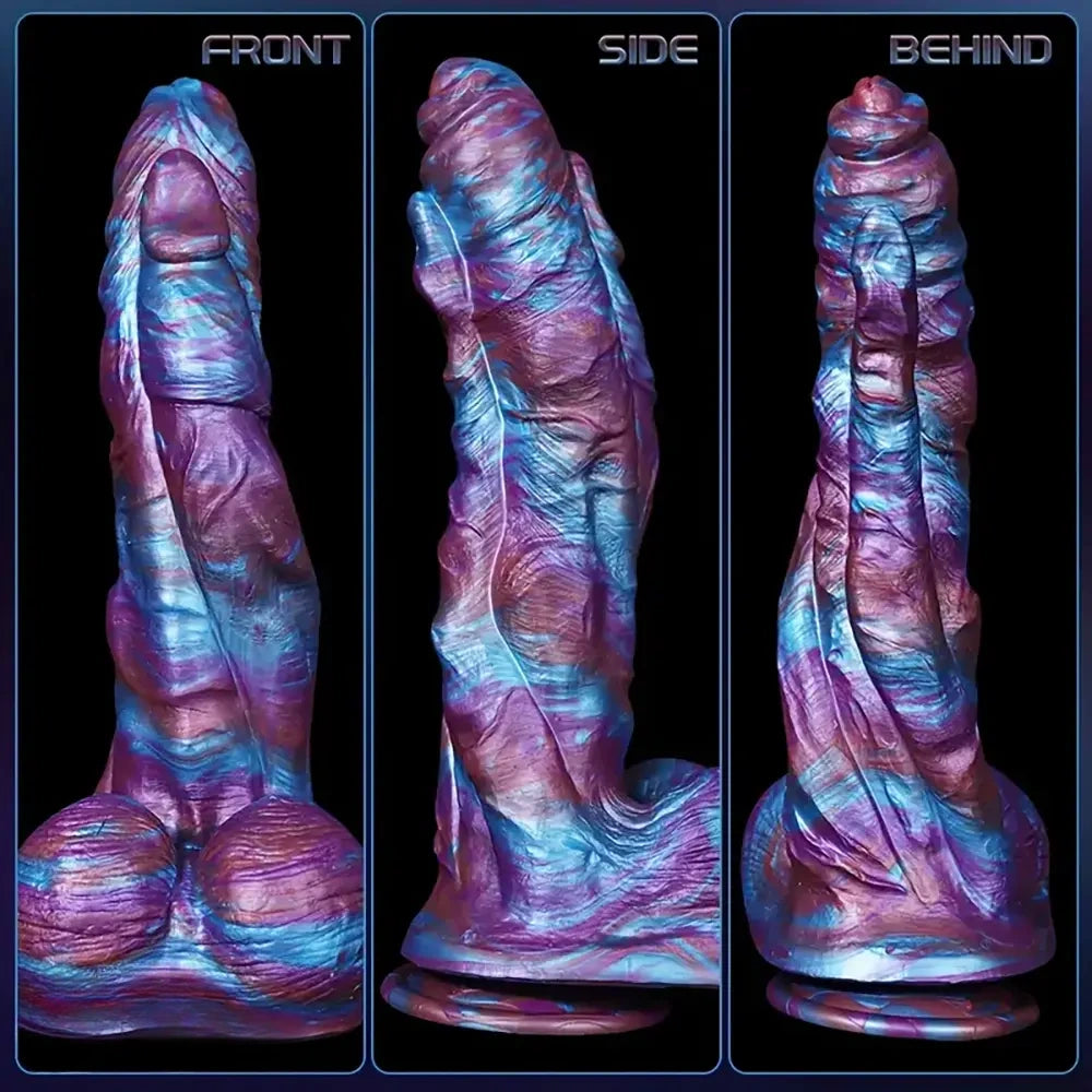 10.62in Monster Penis Spiked Big Silicone Thick Anal Cylinder Dildo
