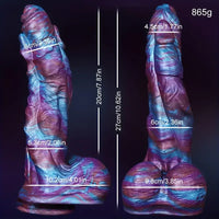 10.62in Monster Penis Spiked Big Silicone Thick Anal Cylinder Dildo