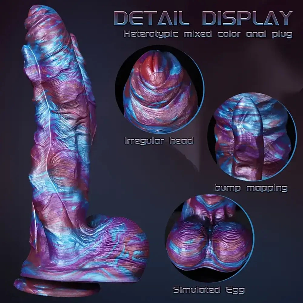 10.62in Monster Penis Spiked Big Silicone Thick Anal Cylinder Dildo