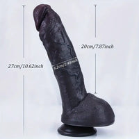 10.62in Realistic Dildo Soft Silicone Suction Cup Large Women Dildo