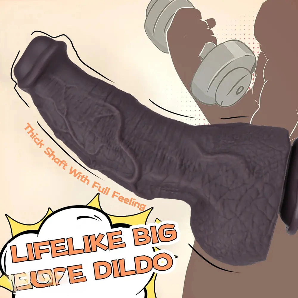 10.62in Silicone Large Soft Dildo Oversized Cock With Realistic Skin Texture