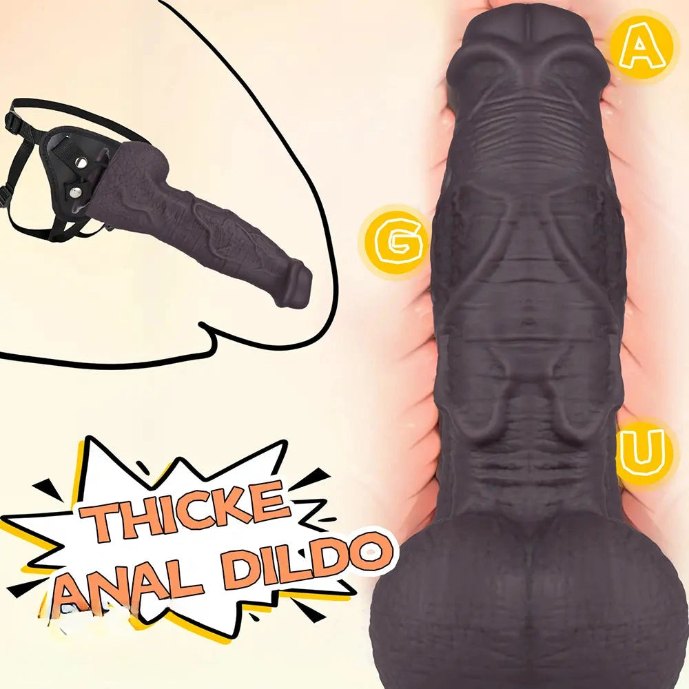 10.62in Silicone Large Soft Dildo Oversized Cock With Realistic Skin Texture
