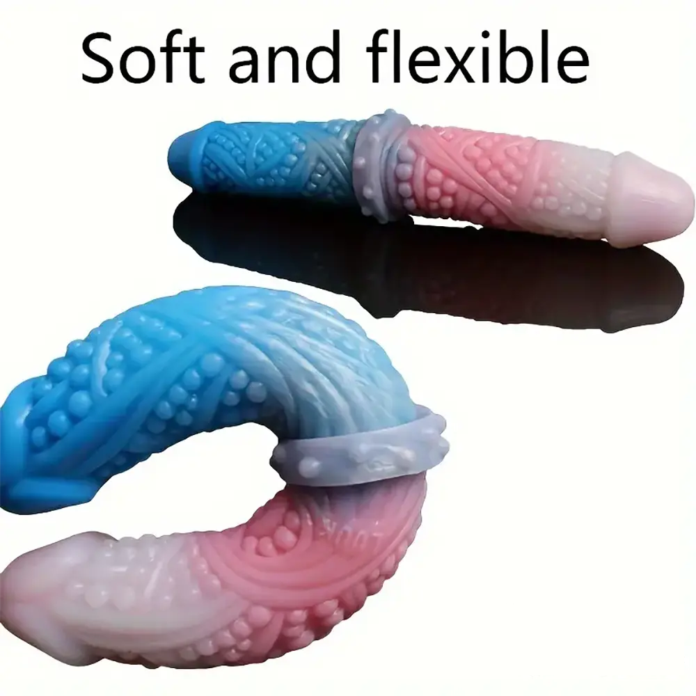 10.62in Tortoise Design Silicone Soft Large Double-headed Fantasy Dildo