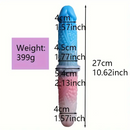 10.62in Tortoise Design Silicone Soft Large Double-headed Fantasy Dildo