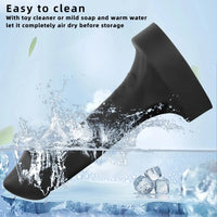 10.63in 12.6in 13.77in Silicone Big Soft Curved Black Dildo With Mushroom Head