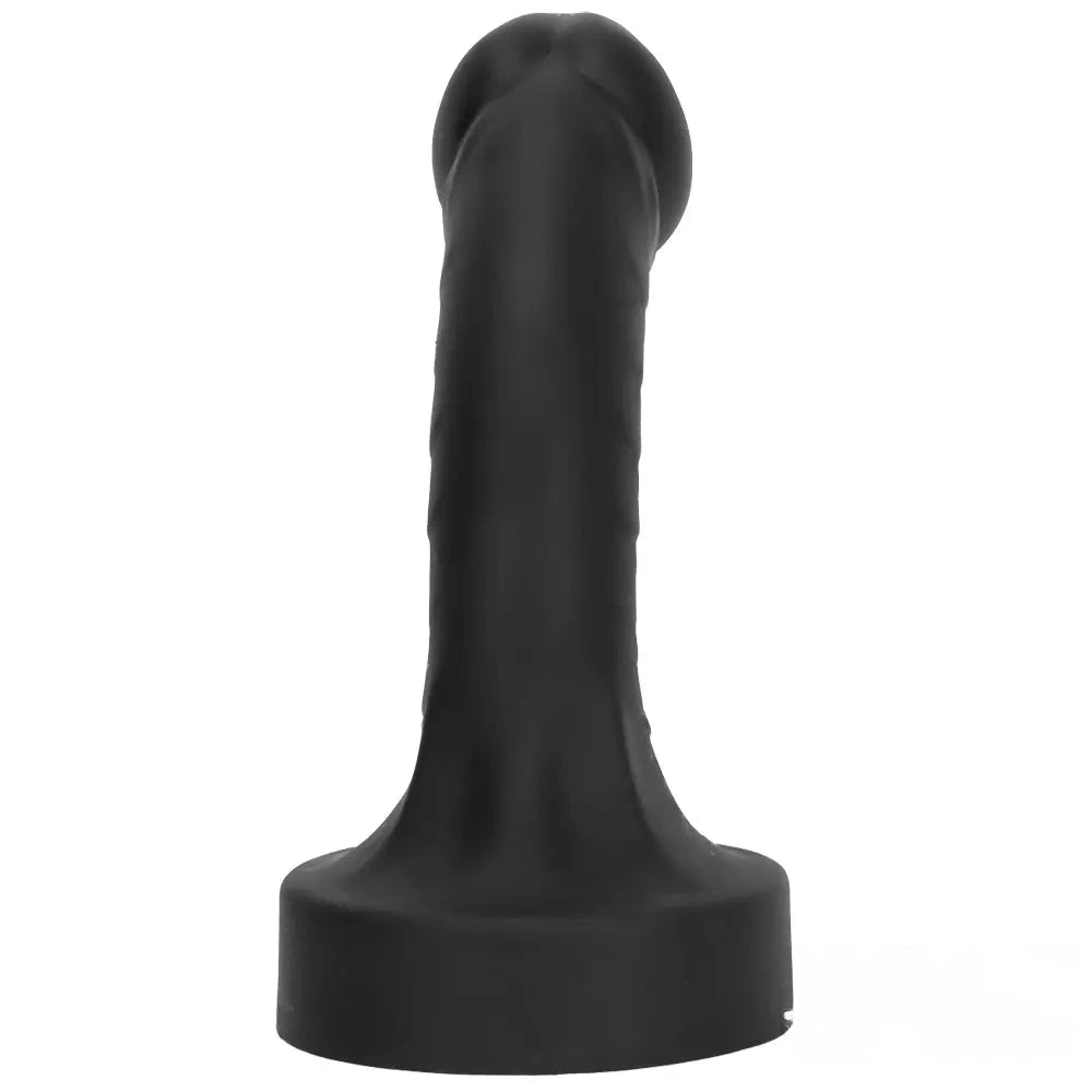 10.63in 12.6in 13.77in Silicone Big Soft Curved Black Dildo With Mushroom Head