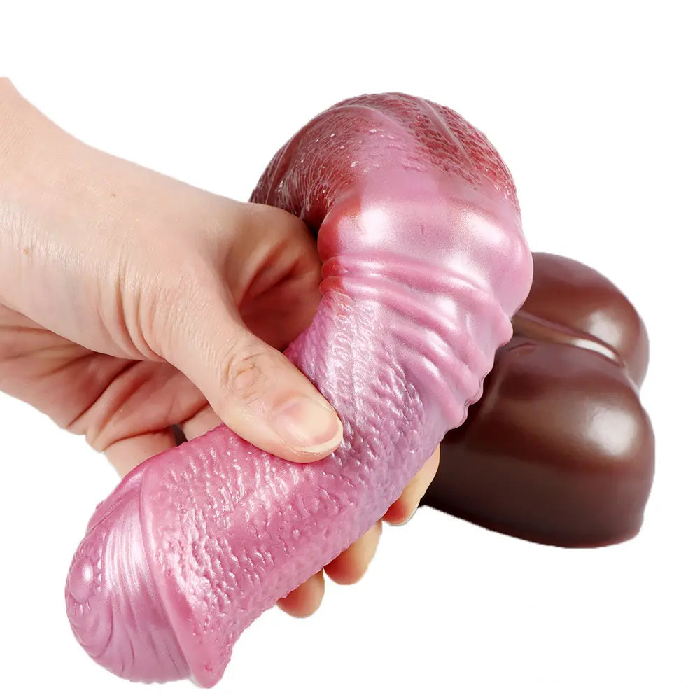 10.63in Fantasy Big Horse Penis Animal Silicone Soft Male Dildo