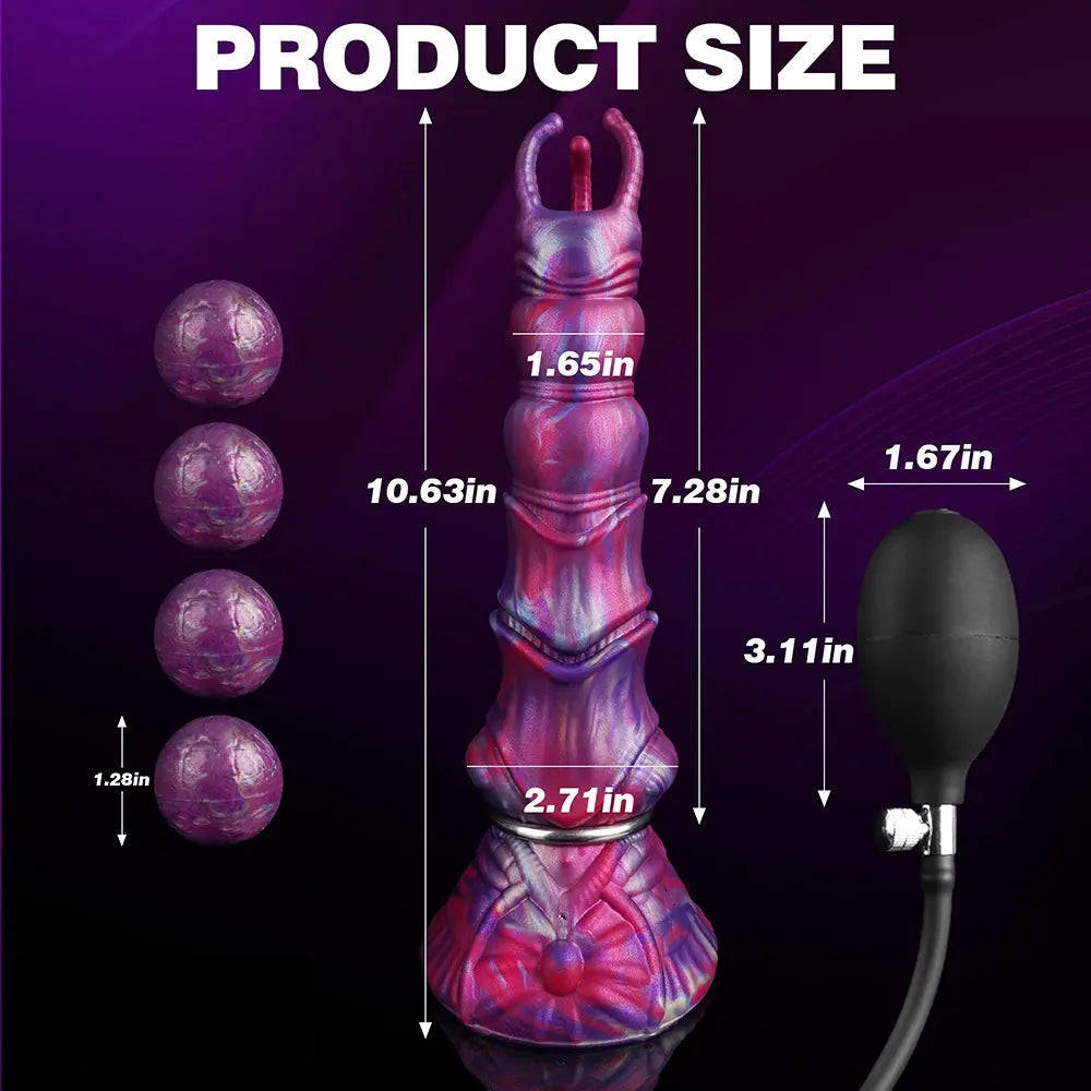 10.63in Ovipositor Monster Big Knot Dildo For Female G-Spot Adult Toy