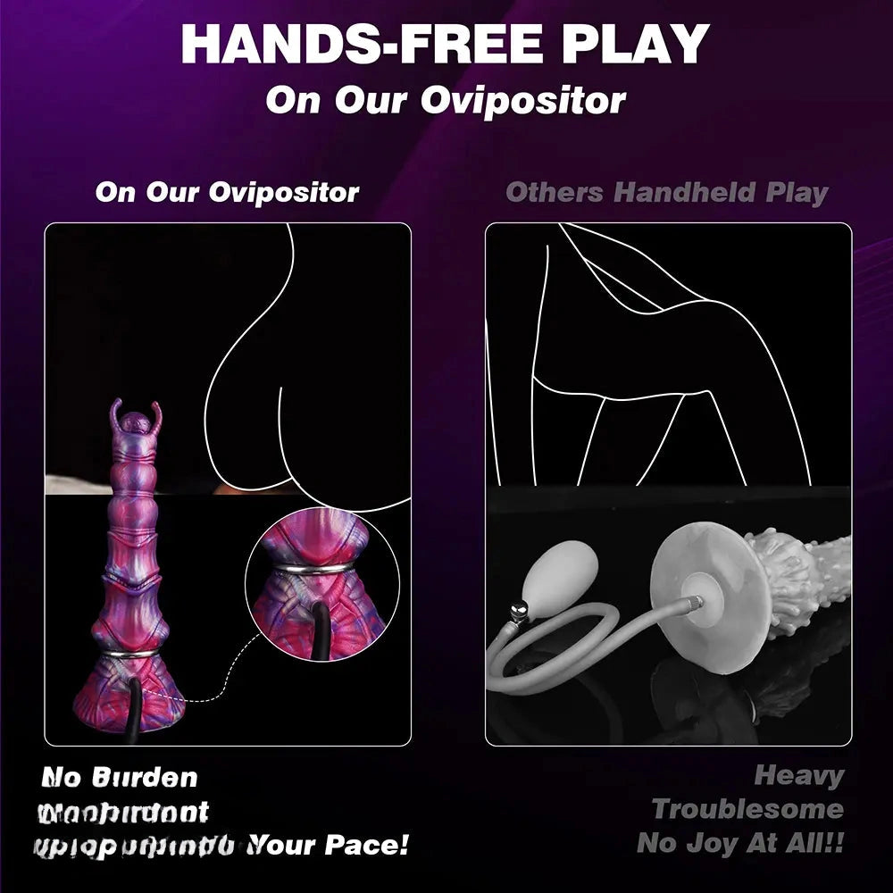 10.63in Ovipositor Monster Big Knot Dildo For Female G-Spot Adult Toy