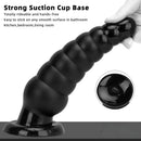 10.63in Realistic Big PVC Black Dildo Butt Plug For Anal Expansion