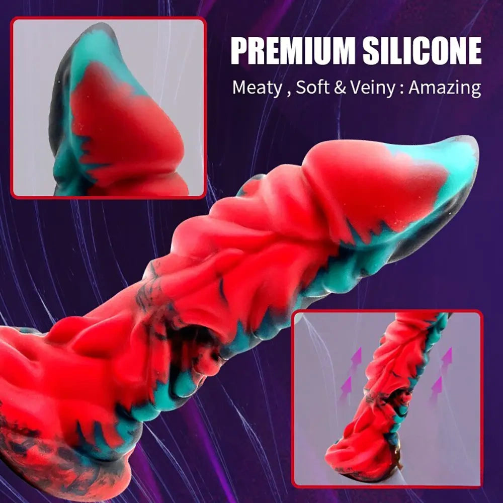 10.63in Super Fantasy Big Silicone Soft Dildo For Anal Vaginal Sex