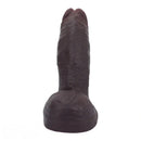 10.64in Real Skin Thick Big Silicone Curved Dildo For Vaginal And Anal Play
