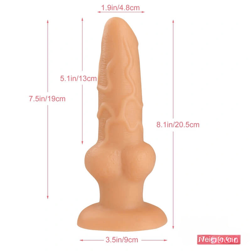 8.1in Alien Animal Wolf Dildo Sex Toy For Adult Sex Pleasure