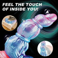 10.6in Huge Monster Knot Thick Silicone Fantasy Soft Dildo With Suction Cup