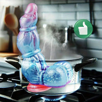 10.6in Huge Monster Knot Thick Silicone Fantasy Soft Dildo With Suction Cup